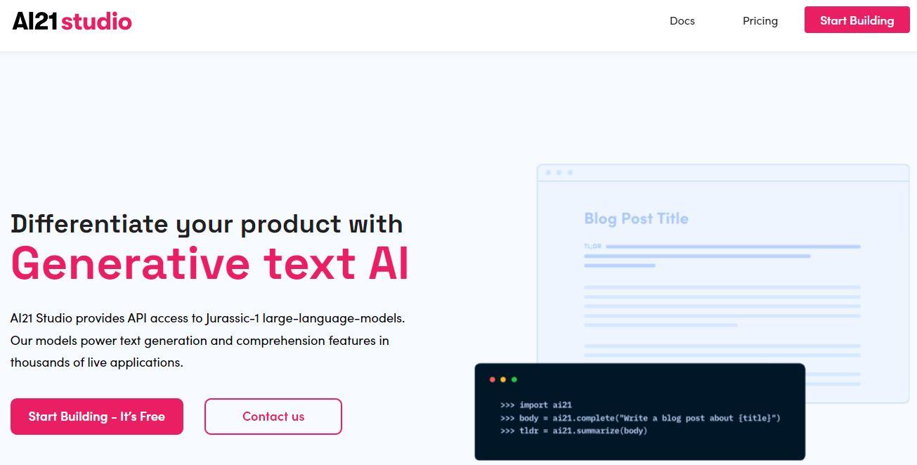 AI21 Labs 教程:如何创建文本改进器应用程序