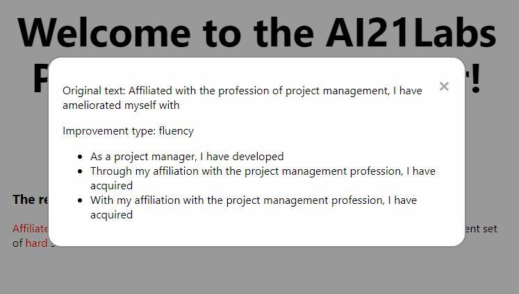AI21 Labs 教程:如何创建文本改进器应用程序