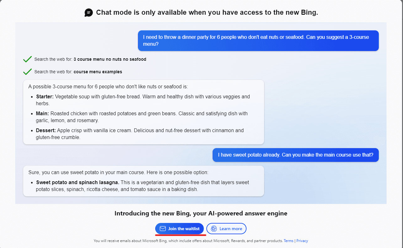 GPT 3.5 教程:如何使用 bing 内置的新聊天机器人